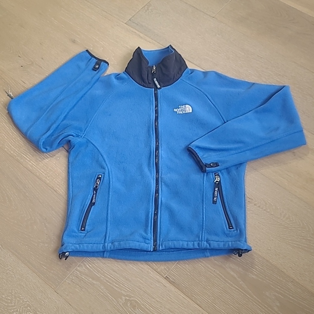 The North Face Jacket Women's Small Blue Fleece Polartech Full Zip Activewear